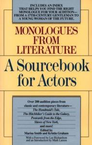 Libro: A SOURCEBOOK FOR ACTORS. Monologues from literature