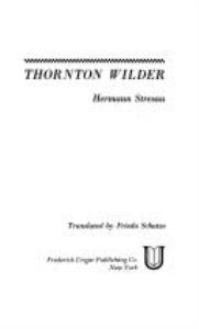 Libro: THORNTON WILDER. A concise introduction to the writer 