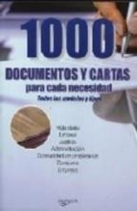 Libro: 1000 DOCUMENTOS Y CARTAS PARA CADA NECESIDAD
