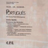 Libro: FALAR... LER... ESCREVER... PORTUGUES. Um curso para estrangeiros. 3 CD AUDIO - TEXTO